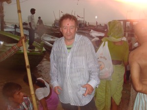 At Dassaswamedh Ghat on the Ganges