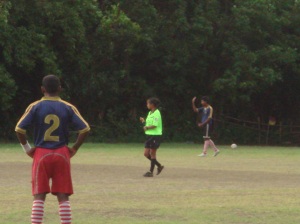 Female referee takes no nonsense from the boys